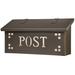 Pasadena Wall Mounted Mailbox Brass in Brown America's Finest Lighting Company | 8.25 H x 16.5 W x 5.63 D in | Wayfair AF-22-POST-BZ-HN