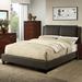 A&J Homes Studio Alisa Queen Platform Bed Upholstered/Faux leather in Brown | 46 H x 60 W x 80 D in | Wayfair 93WF3A6JBR