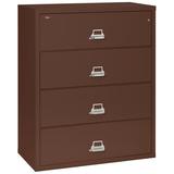 FireKing Fireproof 4-Drawer Vertical Filing Cabinet Metal/Steel in Brown | 52.75 H x 44.5 W x 22.125 D in | Wayfair 4-4422-C (brown) (w/ 3002 Lock)