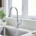 American Standard Delancey Pull Down Single Handle Kitchen Faucet w/ Accessories, Metal in Gray | Wayfair 4279300.002