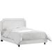 Birch Lane™ Andelain Low Profile Standard Bed Upholstered/Metal/Cotton in White | 51 H x 74 W x 87 D in | Wayfair D666D9A7DF1A43029C1E407B6DC9D744