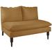 Alcott Hill® Monroeville 47" Velvet Armless Settee Polyester | 33 H x 47 W x 34 D in | Wayfair ALCT2106 25540072