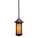 Arroyo Craftsman Berkeley 1 - Light Lantern Cylinder Pendant Glass in Gray | 10.5 H x 5.63 W x 5.63 D in | Wayfair BSH-6LCS-N