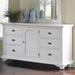 Beachcrest Home™ Brisco 6 Drawer 63" W Combo Dresser Wood in White | 36 H x 63 W x 18 D in | Wayfair BCHH9161 41969855