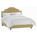 House of Hampton® Daneesh Low Profile Standard Bed Upholstered/Velvet/Metal in Brown | 54 H x 78 W x 83 D in | Wayfair BCHH4395 38147015