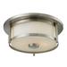 Wade Logan® Attah 2 - Light Flush Mount Glass in Gray | 5 H x 11 W x 11 D in | Wayfair F7AD542678E743FD85E41F28CDD144C1