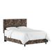 Dakota Fields Hearne Low Profile Standard Bed Upholstered/Cotton in Brown | 54 H x 56 W x 78 D in | Wayfair BLMT1324 41687965