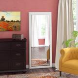 Brayden Studio® Beveled Vintage Wall Mirror, Wood in White | 69 H x 29 W x 1.25 D in | Wayfair BRYS8879 34936678