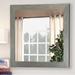 Brayden Studio® Tipler Brushed Silver Mirror Wall Mirror Wood in Brown | 21.5 H x 21.5 W x 0.75 D in | Wayfair BRYS6322 33931611