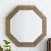 Corrigan Studio® Brown Traditional Beveled Wall Mirror Plastic in Brown/Gray | 24 H x 24 W x 1.2 D in | Wayfair CSTD3213 33139469