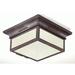 Darby Home Co Theodore 2 - Light 12.75" Simple Square Flush Mount Glass | 5.75 H x 12.75 W x 12.75 D in | Wayfair DBHM6288 42740570