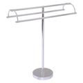 Allied Brass Double Arm Free Standing Towel Stand Metal in Gray | 34.2 H x 10 D in | Wayfair TS-31-PC