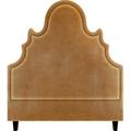 My Chic Nest Amalie Panel Headboard Faux Leather/Upholstered in Brown | 75 H x 64 W x 5 D in | Wayfair 574-7475-Q