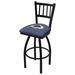 Holland Bar Stool NHL Swivel 36" Extra Tall Stool Upholstered/Metal in Black | 50 H x 19 W x 19 D in | Wayfair L01836ColAva