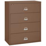 FireKing Fireproof 4-Drawer Vertical Filing Cabinet Metal/Steel in Brown | 52.75 H x 44.5 W x 22.125 D in | Wayfair 4-4422-C (tan)