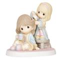 Precious Moments “I Cherish Our Time Together” Figurine Porcelain/Ceramic | 6 H x 5.5 W x 3.5 D in | Wayfair 144004