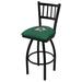 Holland Bar Stool NHL Swivel 36" Extra Tall Stool Upholstered/Metal in Black | 50 H x 19 W x 19 D in | Wayfair L01836DalSta