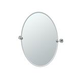 Gatco Latitude II Frameless Oval Wall Mirror | Bathroom Vanity Mirror, Glass in Gray | 26.5 H x 24 W x 2 D in | Wayfair 4249