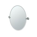 Gatco Designer II Frameless Oval Bathroom Vanity Mirror | Pivoting & Beveled Mirror in Gray | 26.5 H x 24 W x 2.25 D in | Wayfair 5079