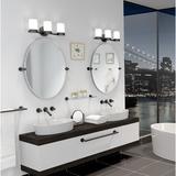 Gatco Glam Modern & Contemporary Bathroom Vanity | 26.50"H Frameless Oval Mirror in Black | 26.5 H x 24 W x 2 D in | Wayfair 4639MX