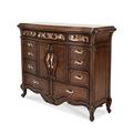 Michael Amini Platine de Royale Lt. Espresso 11 Drawer 60" W Solid Wood Combo Dresser Wood in Brown | 46.5 H x 60 W x 19 D in | Wayfair 09051-229