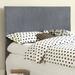 Hokku Designs Temara Panel Headboard Upholstered/Microfiber/Microsuede in Brown/Gray | 51.5 H x 63.5 W x 2.5 D in | Wayfair JEG-8119HG-IC-GR