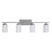 Latitude Run® Keisuke 4-Light Vanity Light Glass in Gray | 9.61 H x 35.04 W x 5.75 D in | Wayfair LATT7127 38561739