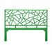 David Francis Furniture Tiffany Wicker/Rattan Open-Frame Headboard Wicker/Rattan in Green | 60 H x 80 W x 1.5 D in | Wayfair B4300-K-S138