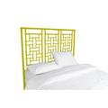 David Francis Furniture Ohana Wicker/Rattan Open-Frame Headboard Wicker/Rattan in Yellow | 66 H x 80 W x 1.5 D in | Wayfair B5060-K-S140