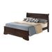 Glory Furniture Louis Phillipe Low Profile Standard Bed Wood in Brown | 44 H x 89 D in | Wayfair G3125E-KB3