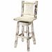 Loon Peak® Montana Collection 24" Bar Stool Wood in Yellow | 38 H x 19 W x 18 D in | Wayfair LNPK7653 39269880