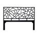 David Francis Furniture Tiffany Wicker/Rattan Open-Frame Headboard Wicker/Rattan in Black | 60 H x 80 W x 1.5 D in | Wayfair B4300-K-S129