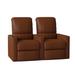 Latitude Run® Home Theater Row Seating (Row of 2), Leather in Brown | 42 H x 61 W x 39 D in | Wayfair LTTN3389 45520612