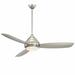 Minka Aire 58" Concept I Wet 3 - Blade Outdoor LED Propeller Ceiling Fan w/ Wall Control & Light Kit Included, Stainless Steel in Gray | Wayfair