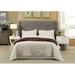 Modus Furniture Tufted Upholstered Low Profile Standard Bed Wood in Brown/Gray | 54 H x 71 W x 91 D in | Wayfair 3ZH3L57