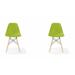 George Oliver Siyana Side Chair Plastic/Acrylic in Green | 31.5 H x 18.5 W x 20 D in | Wayfair LGLY5215 38140745