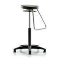 Perch Chairs & Stools Height Adjustable Stool w/ Fixed Foot Rest Metal in Black/Gray | 30 H x 21 W x 21 D in | Wayfair GYRO