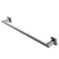 QT Home Decor Modern Single 24" Brushed Stainless Steel Wall Mounted Towel Bar Metal in Gray | 1 H x 24 W x 2.5 D in | Wayfair sstbbf