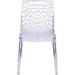 Wade Logan® Aneita Transparent Stacking Side Chair w/ Artistic Pattern Design Plastic/Acrylic | 32 H x 20.5 W x 22 D in | Wayfair ORNE7041 43607794