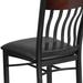 Red Barrel Studio® Ringel Side Chair Faux Leather/Upholstered in Black | 35.75 H x 17 W x 17 D in | Wayfair RDBA1016 43619791