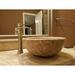 TashMart Mosaic Stone Circular Vessel Bathroom Sink in Gray | 6 H x 16 W x 16 D in | Wayfair TM005-N