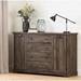 South Shore Avilla 4 Drawer 63.25" W Combo Dresser Wood in Brown | 40 H x 63.25 W x 19.5 D in | Wayfair 10244