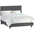 Skyline Furniture Appian Standard Bed Upholstered/Metal/Microfiber/Microsuede in Black | 51 H x 56 W x 78 D in | Wayfair 291BED_PWPRMCHR