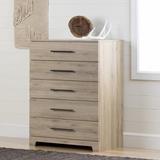 South Shore Primo 5 Drawer Chest Wood in Brown/Gray | 42.5 H x 33 W x 19 D in | Wayfair 11309