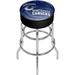 Trademark Global NHL Swivel 31" Bar Stool Wood/Leather in Brown/Gray | 31 H x 20 W x 20 D in | Wayfair NHL1000-VC-WM