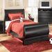 Lark Manor™ Amaaima Low Profile Sleigh Bed Wood in Brown | 44.5 H x 41.25 W x 85.5 D in | Wayfair E05799206D1B4729A26D16FE3BD52A6A