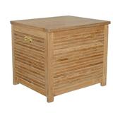 Anderson Teak Small Camrose Teak Deck Box Wood/Solid Wood in Brown | 28 H x 31 W x 26 D in | Wayfair CB-3126