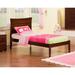 Harriet Bee Daury Extra Long Twin Solid Wood Platform Bed Wood in Brown | 44.25 H x 42.75 W x 82.5 D in | Wayfair VVRO4709 32350405