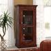 World Menagerie Glass Panel Door Audio Cabinet Wood in Brown/Red | 54.75 H x 24.5 W x 18 D in | Wayfair WLDM8168 40130752