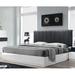 Brayden Studio® Alamea Platform Bed Upholstered/Faux leather in Black | 45 H x 66 W x 84 D in | Wayfair WLGN4496 34449698